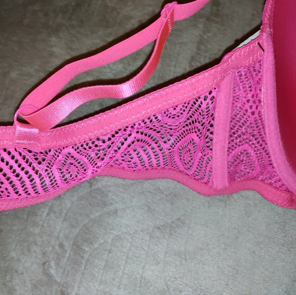 🆕 XOXO | Everyday Sexy Hot Pink Bra Size 42D Womens Pink Bra - Picture 3 of 14